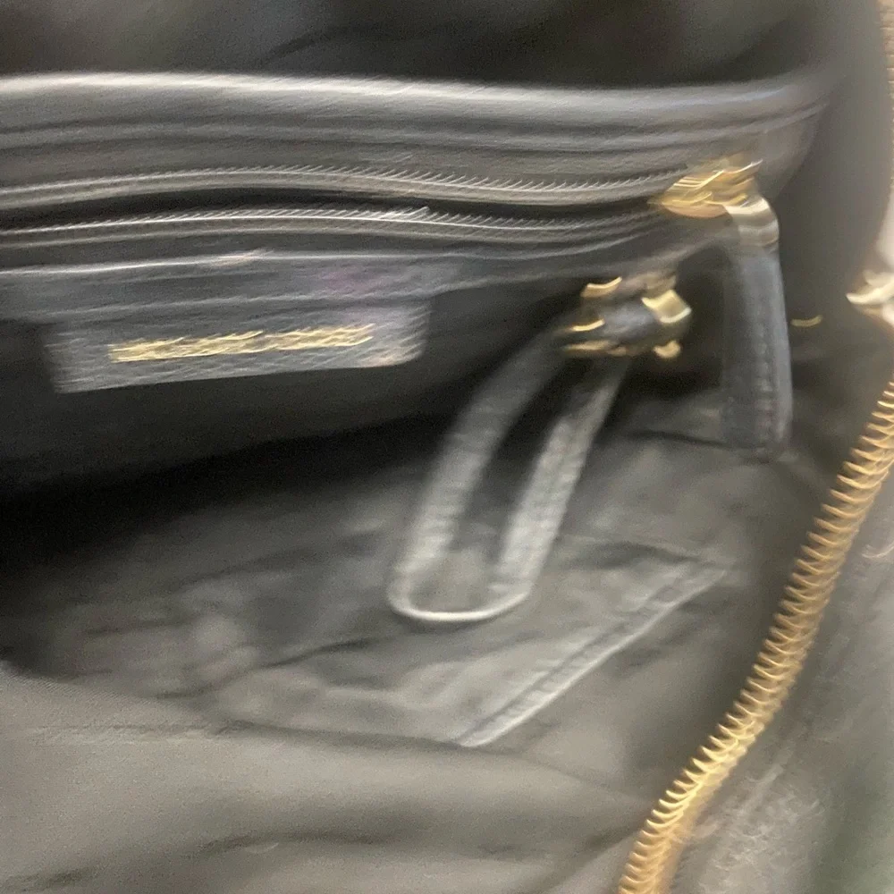 Michael Kors Rhea Black Pebbled Leather Backpack
